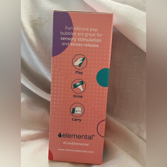 Elemental Iconic Pop Fidget Bottle -  14oz, Rose - Picture 4 of 13